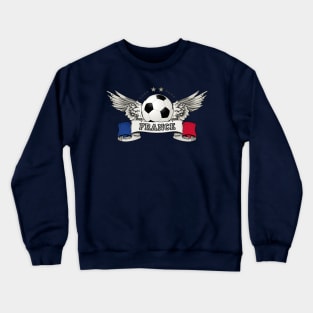 France Soccer Team Vintage Supporter Crewneck Sweatshirt